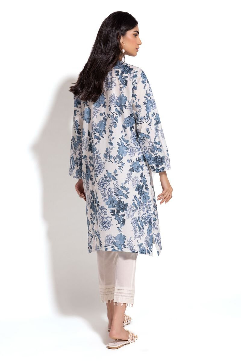 Khaadi Smart Long Sleeve Cotton Kurtis 1pc - ZARF