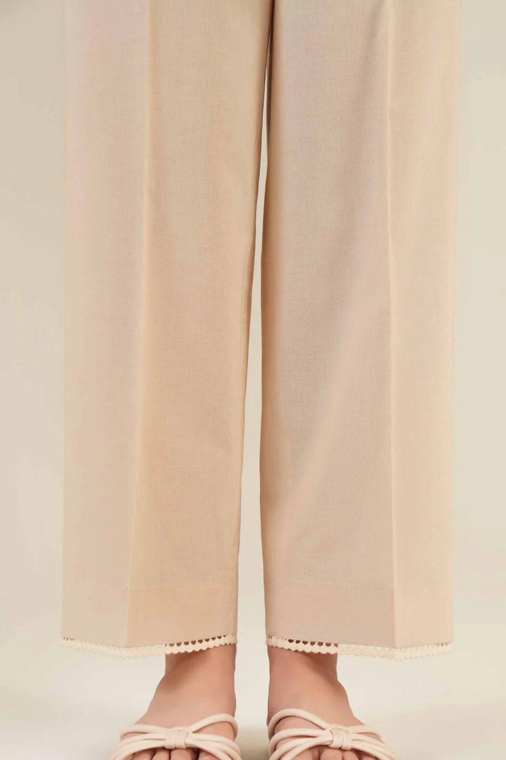 Nishat Linen Cambric Straight Trousers 1pc - ZARF