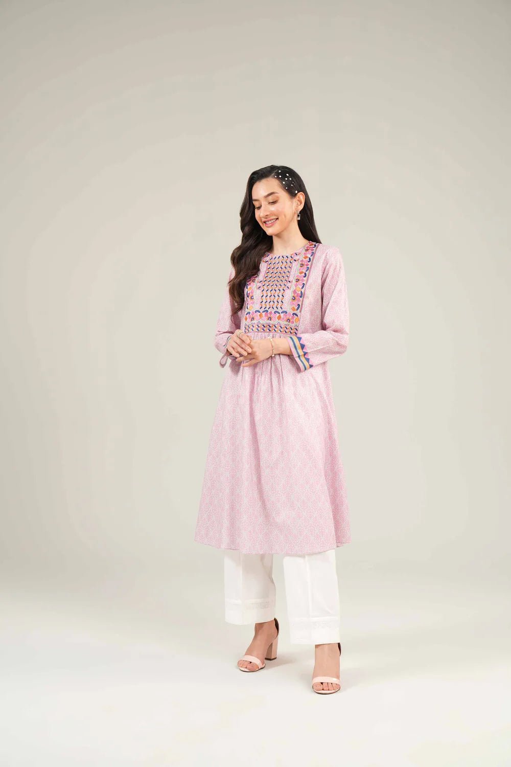 Nishat Linen Lawn Printed Embroidered Shirt 1pc - ZARF