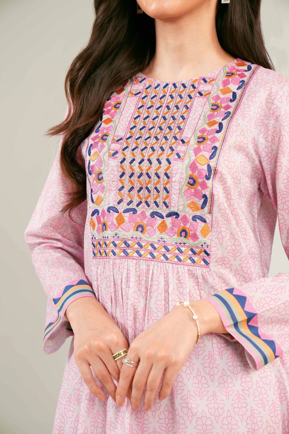 Nishat Linen Lawn Printed Embroidered Shirt 1pc - ZARF