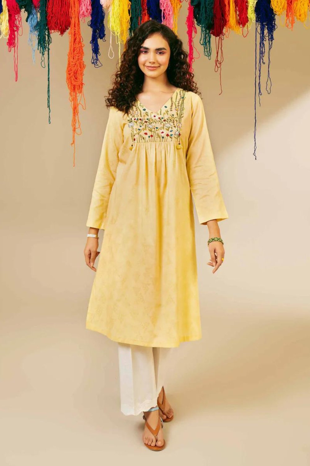 Radiant Bloom Kurti - ZARF